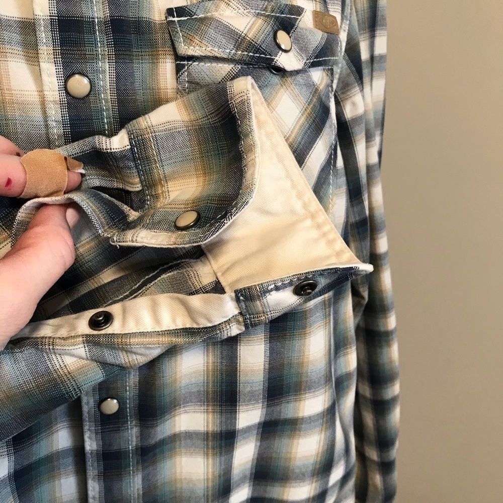 North Coast Marks & Spencer Oversized Plaid Shirt - Size Large - Picture 6 of 13